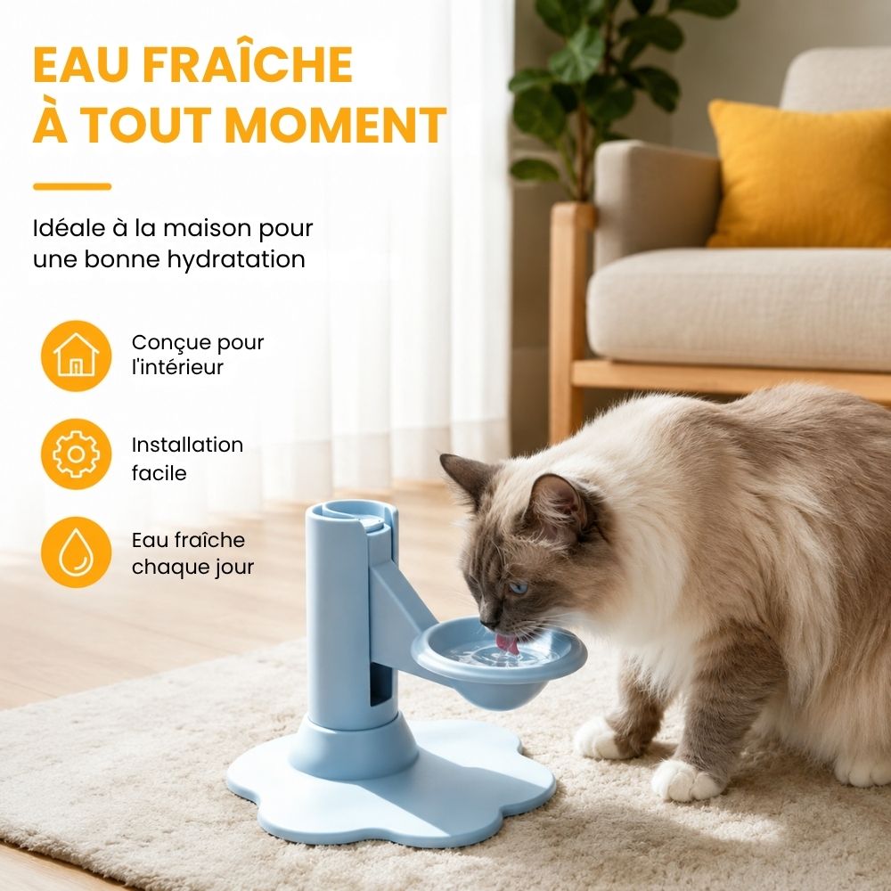 AquaPattes™ – Distributeur d’Eau Automatique pour Animaux