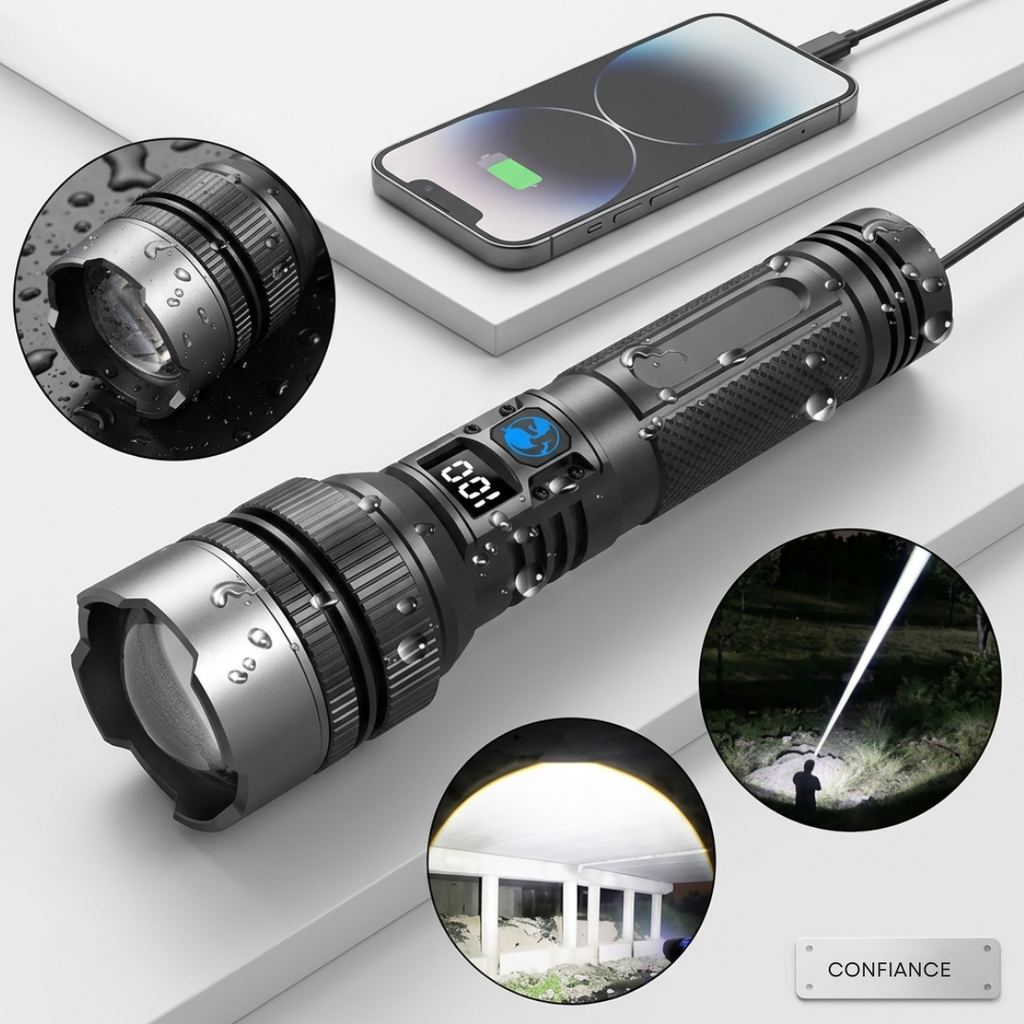 Dernier Jour -50% | EverGlow™ Lampe de poche LED puissante