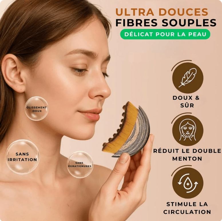 VisageDouce™ – Brosse de Massage et de Contour du Visage