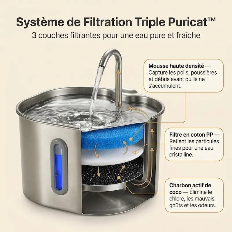 ChatSource™ – Fontaine à Eau pour Chat