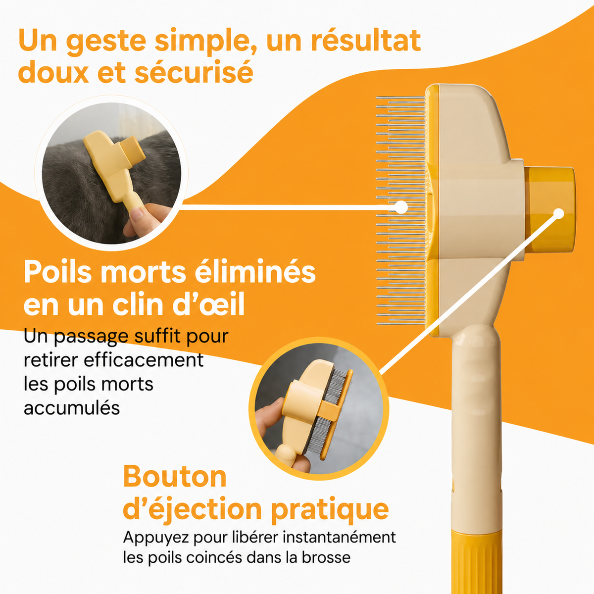 PoilZen™ – Brosse Attrape-Poils pour Animaux