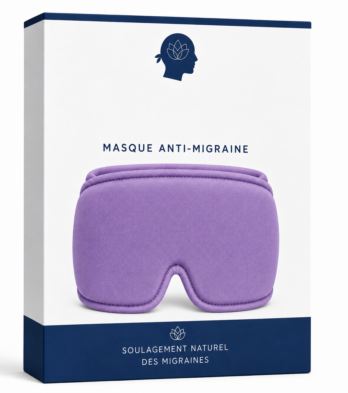 TêteSereine™ – Masque Apaisant pour Migraine et Tensions