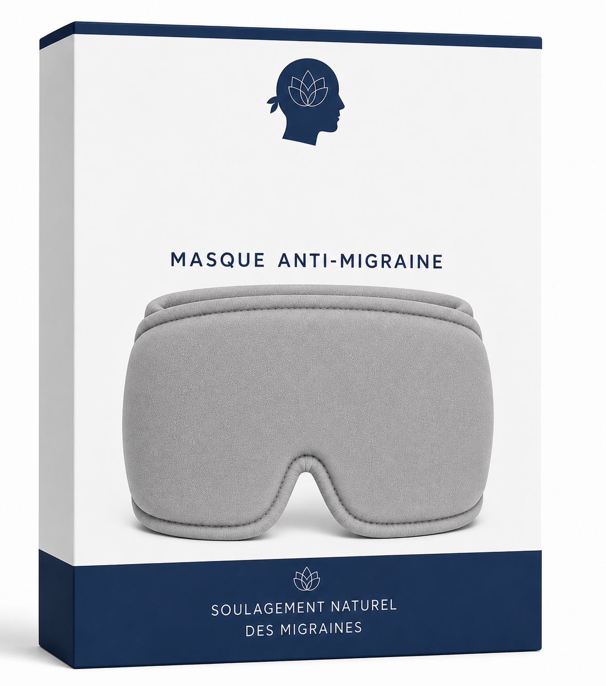 TêteSereine™ – Masque Apaisant pour Migraine et Tensions