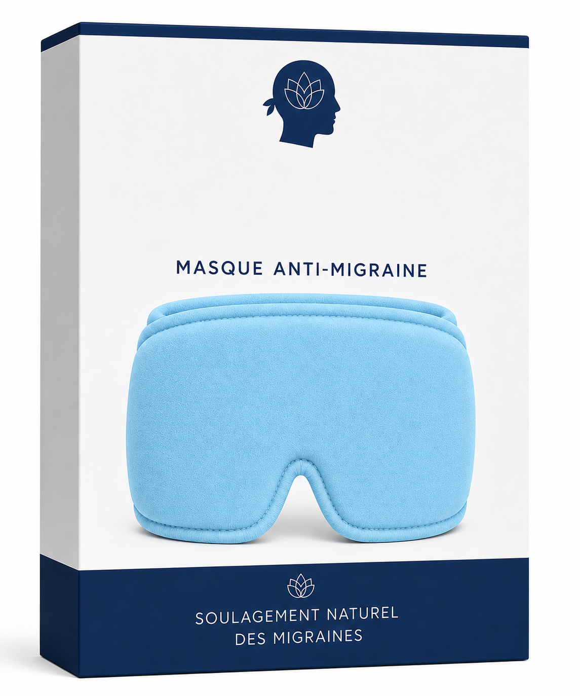 TêteSereine™ – Masque Apaisant pour Migraine et Tensions