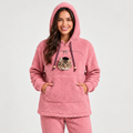ChatCâlin™ – Sweat à Capuche Douillet pour Femme avec Poche pour Chat