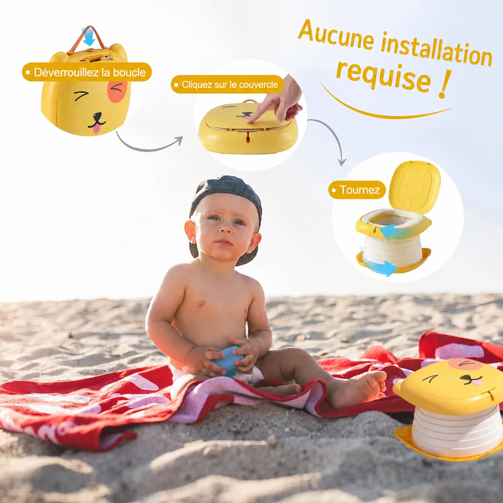 MiniPoti™ – Pot Pliable de Voyage pour Enfant