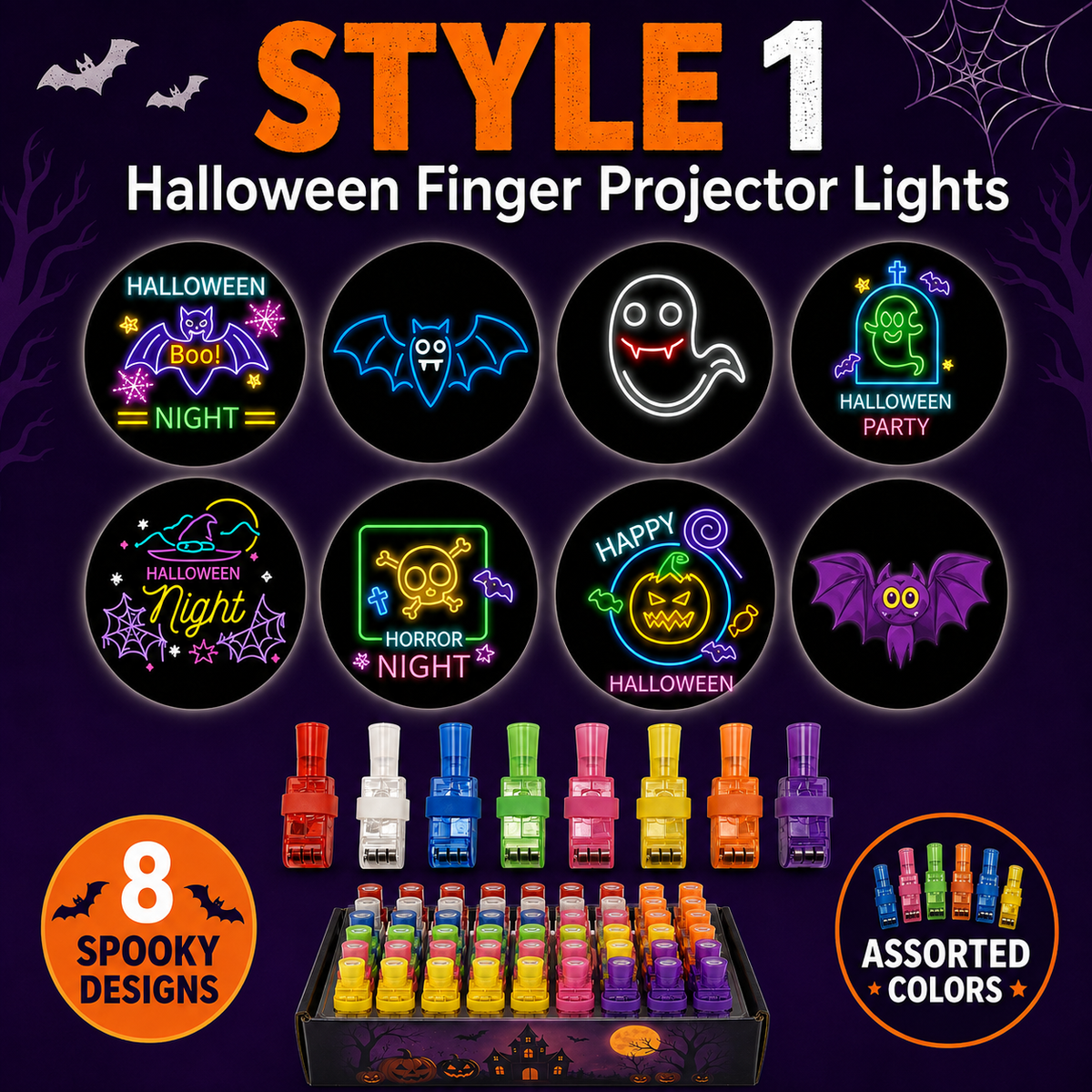 SpookLite™ Projecteur Halloween à Doigt | Mini-Projections Effrayantes pour des Fêtes Magiques