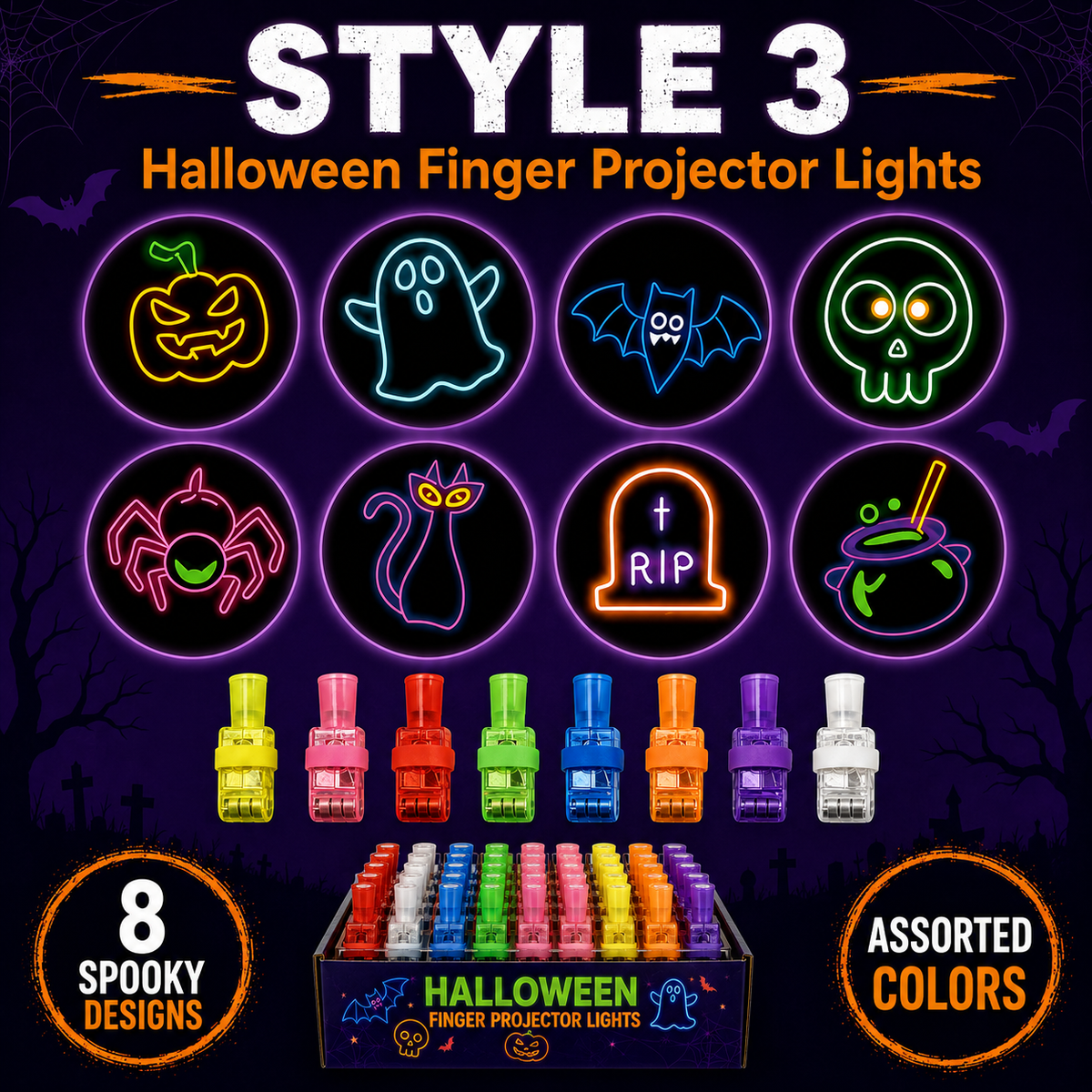 SpookLite™ Projecteur Halloween à Doigt | Mini-Projections Effrayantes pour des Fêtes Magiques