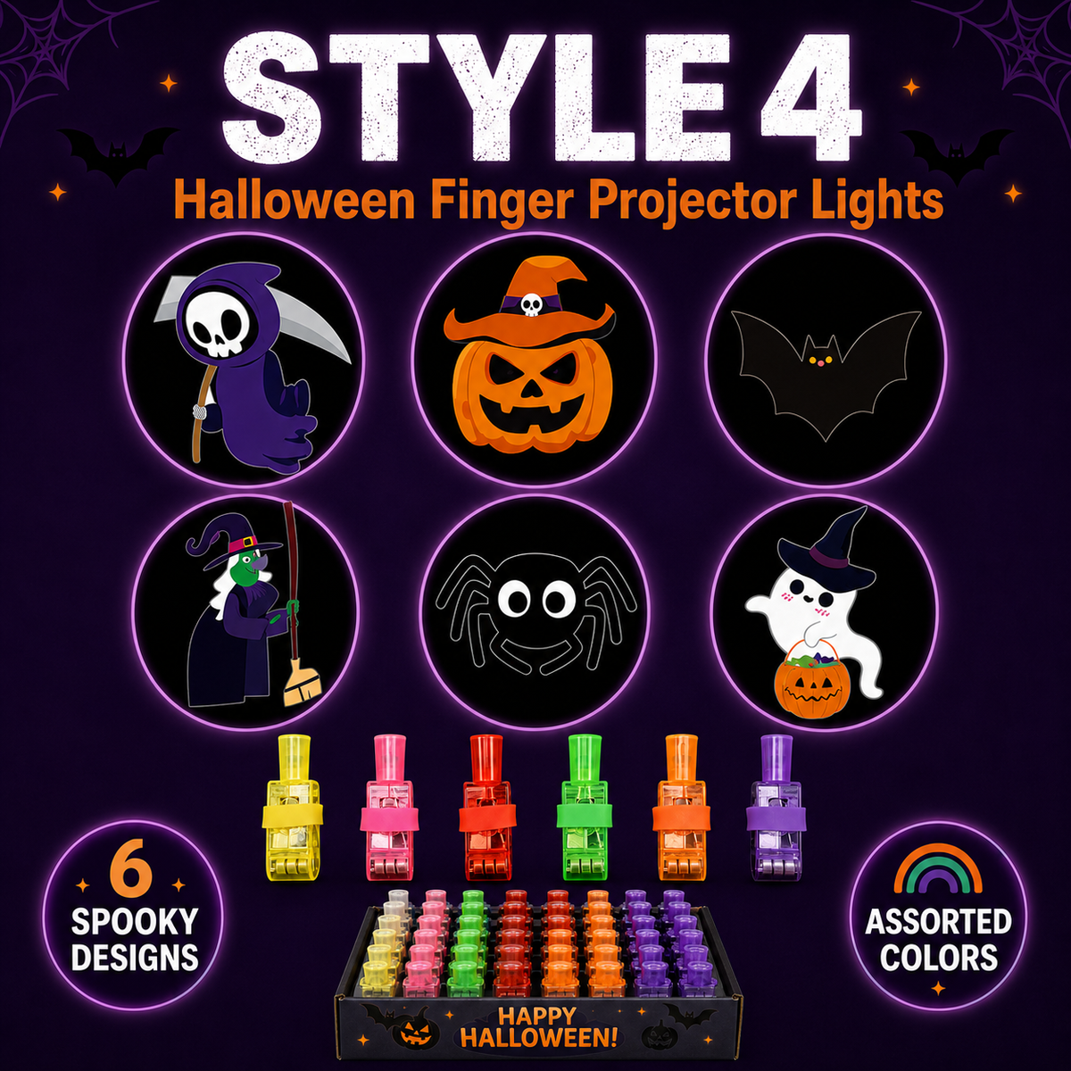 SpookLite™ Projecteur Halloween à Doigt | Mini-Projections Effrayantes pour des Fêtes Magiques