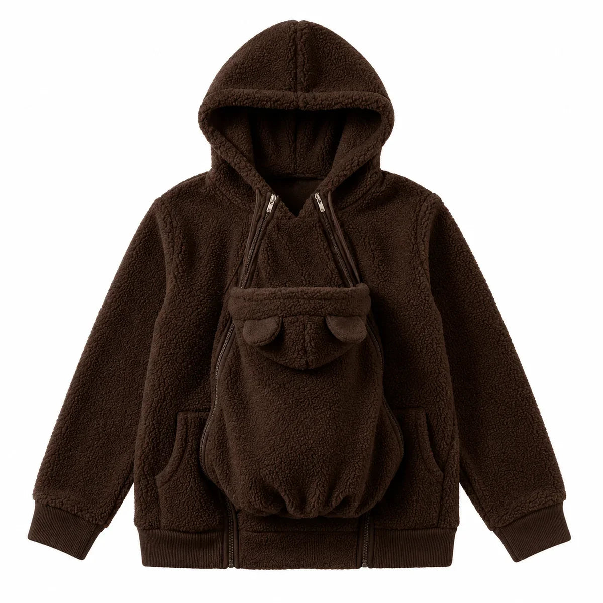 BébéCâlin™ – Sweat Douillet avec Poche Porte-Bébé