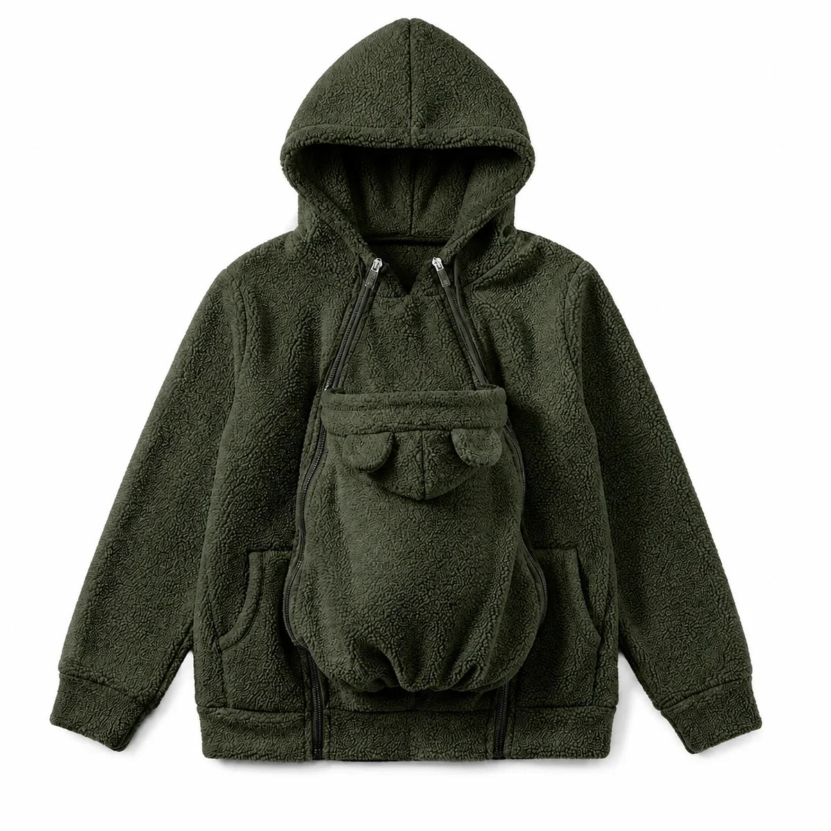 BébéCâlin™ – Sweat Douillet avec Poche Porte-Bébé