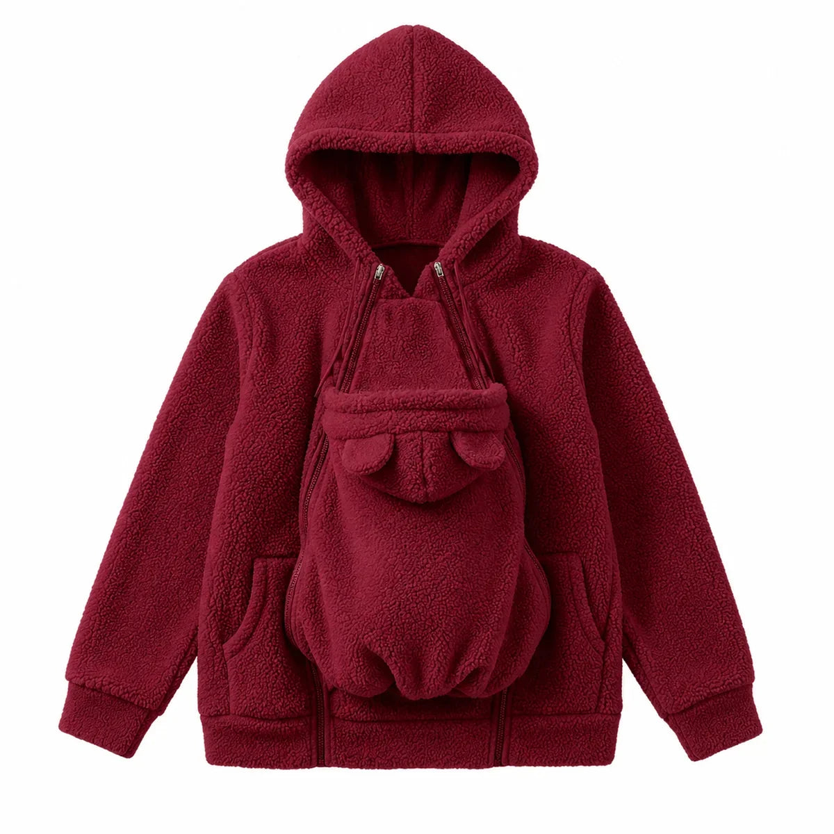 BébéCâlin™ – Sweat Douillet avec Poche Porte-Bébé