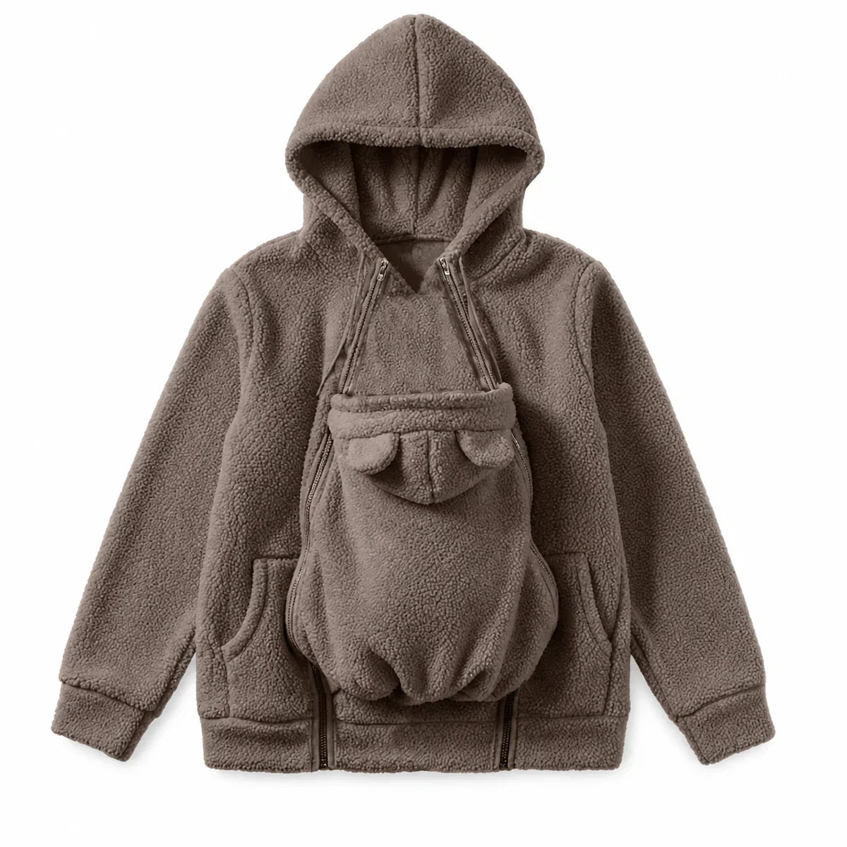 BébéCâlin™ – Sweat Douillet avec Poche Porte-Bébé