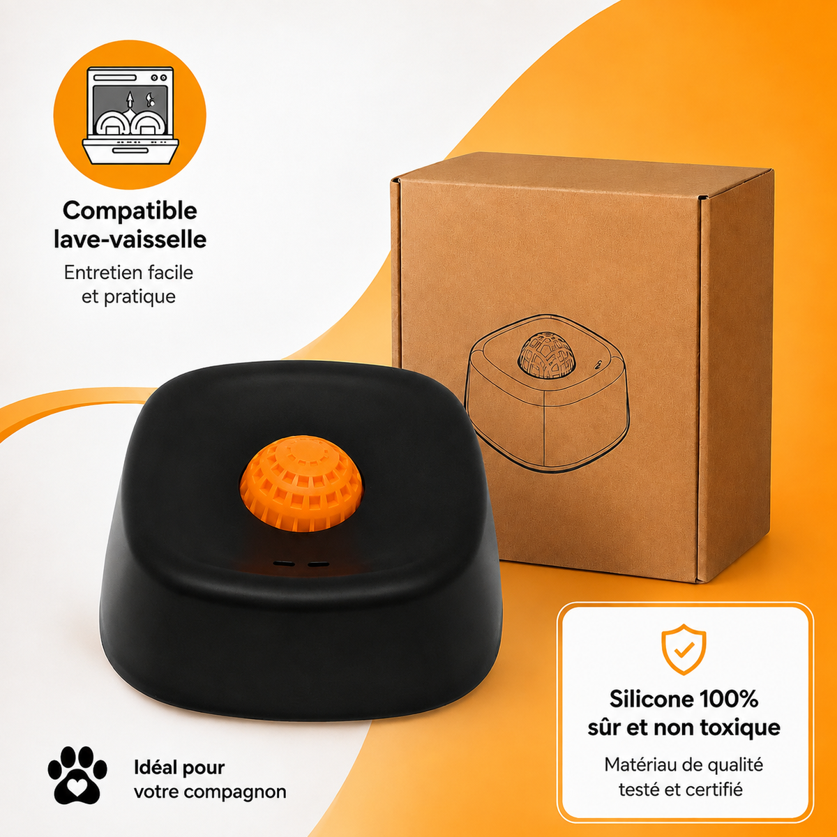 MiamZen™ – Écuelle Interactive Ralentisseuse pour Chiens