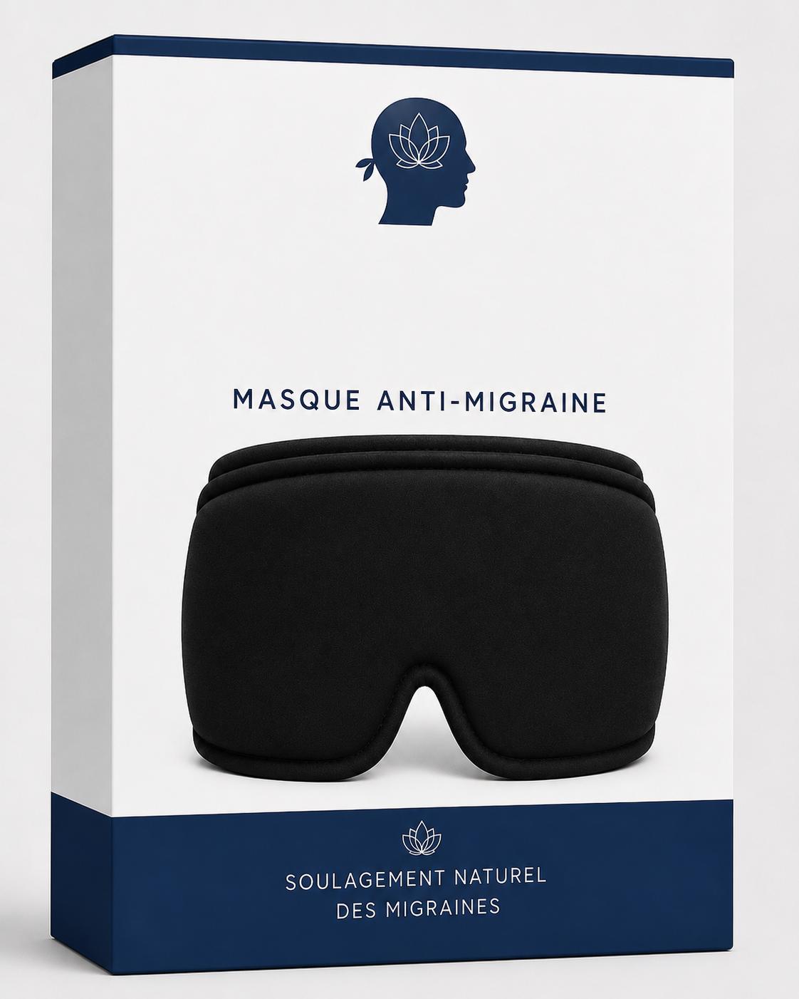 TêteSereine™ – Masque Apaisant pour Migraine et Tensions