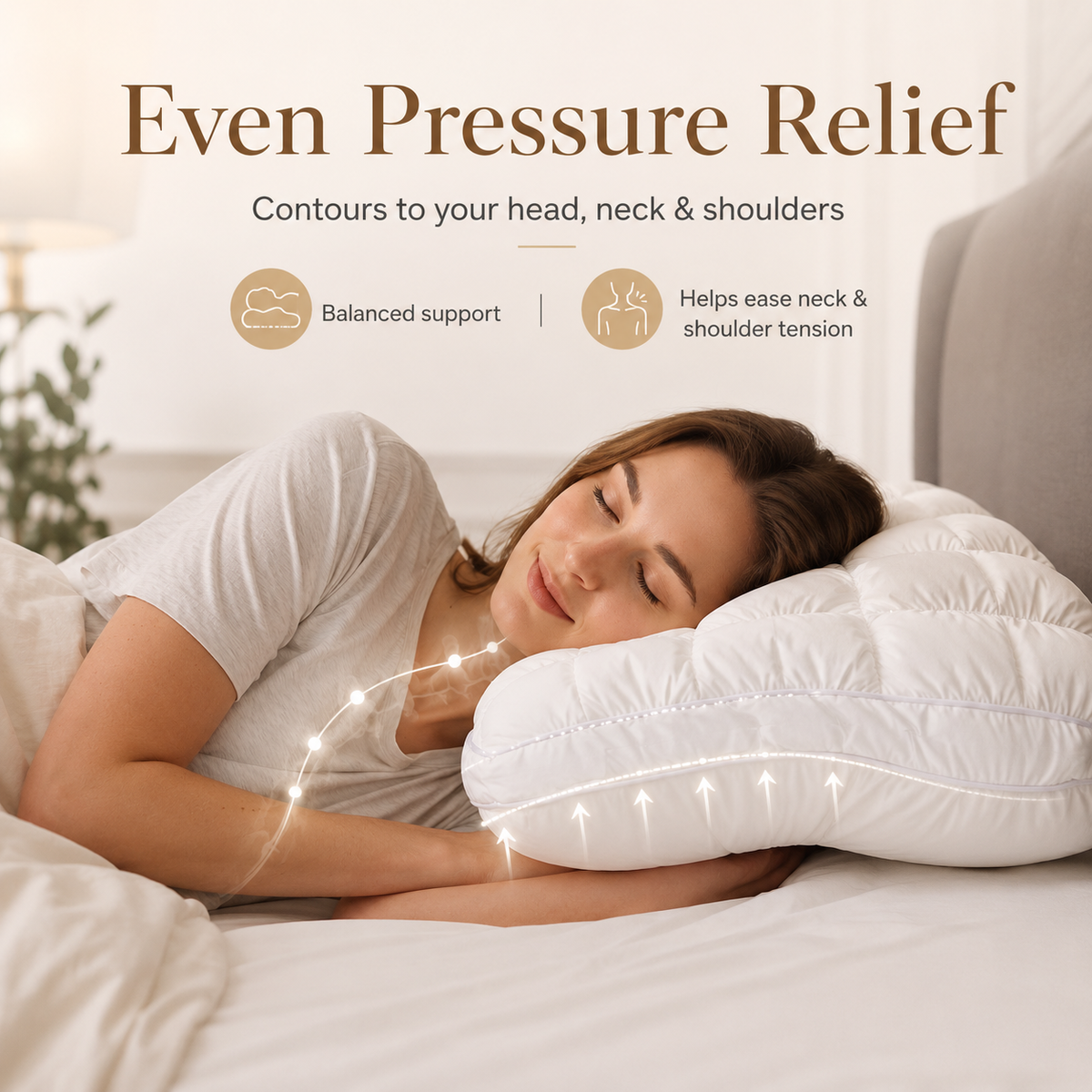 Nuvéa™ Oreiller Orthopédique Premium – Confort Moelleux & Soutien Ergonomique