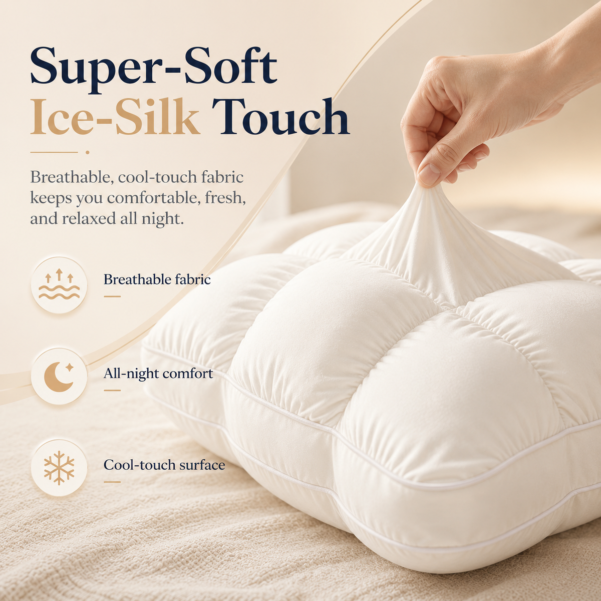 Nuvéa™ Oreiller Orthopédique Premium – Confort Moelleux & Soutien Ergonomique