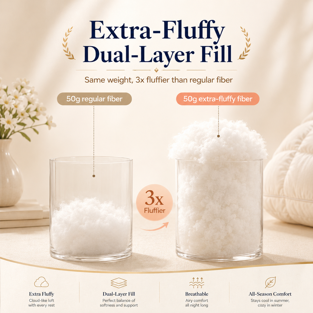 Nuvéa™ Oreiller Orthopédique Premium – Confort Moelleux & Soutien Ergonomique