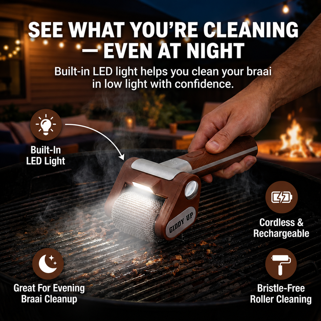 GrilleÉclat™ – Nettoyeur Électrique Rotatif pour Barbecue