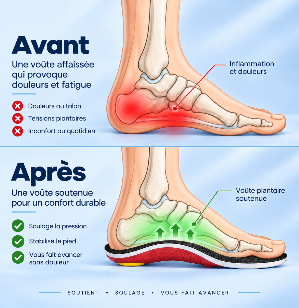 Orthevia™ – Semelles Orthopédiques de Soutien
