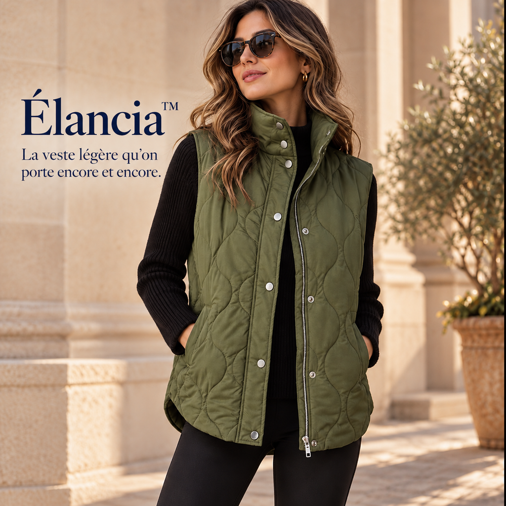 Élancia™ – Gilet Matelassé Sans Manches pour Femme