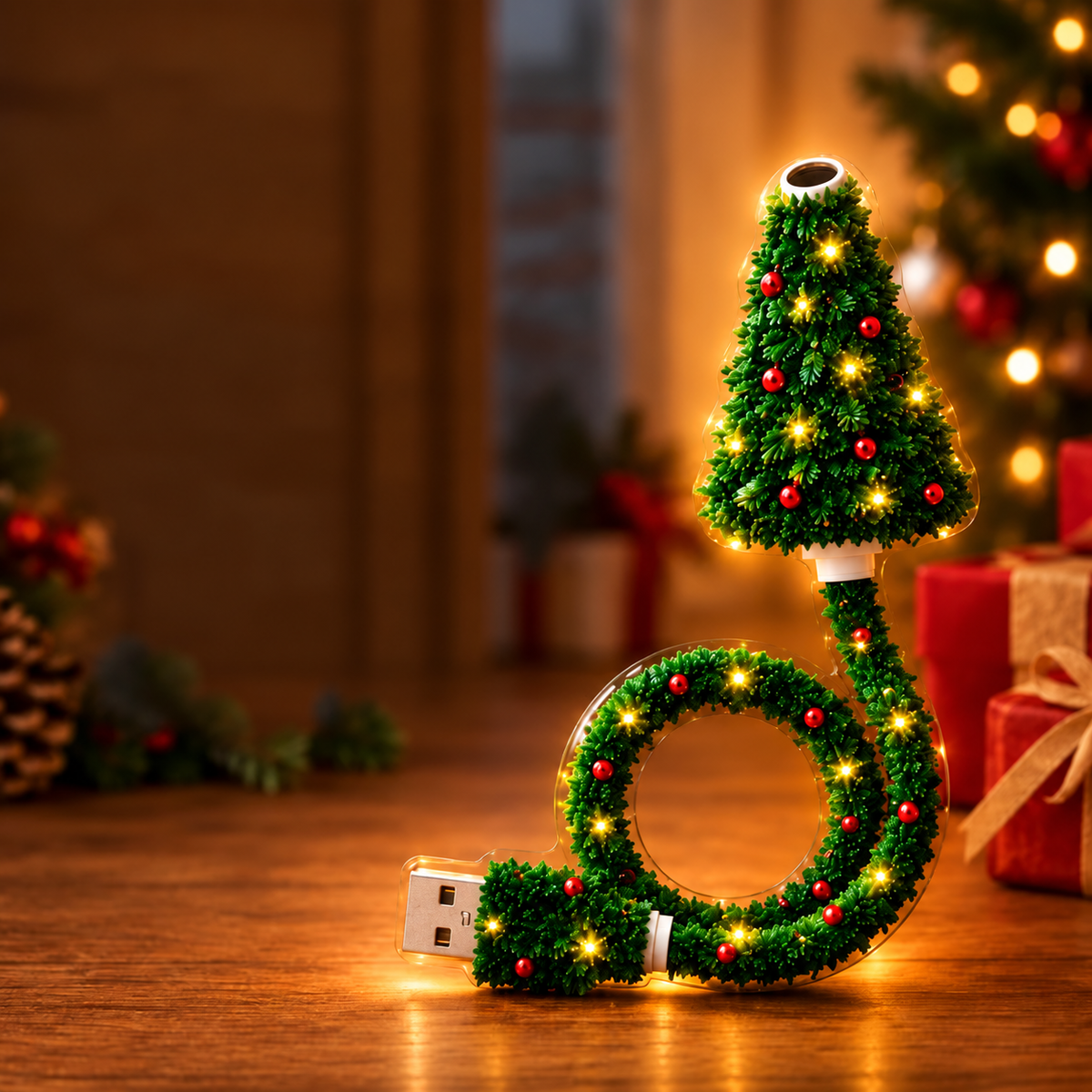 SapinMagie™ – Projecteur de Noël USB à 6 Motifs Lumineux