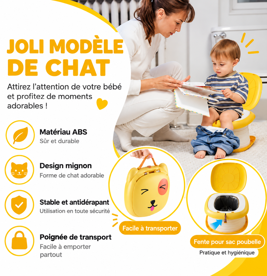 MiniPoti™ – Pot Pliable de Voyage pour Enfant
