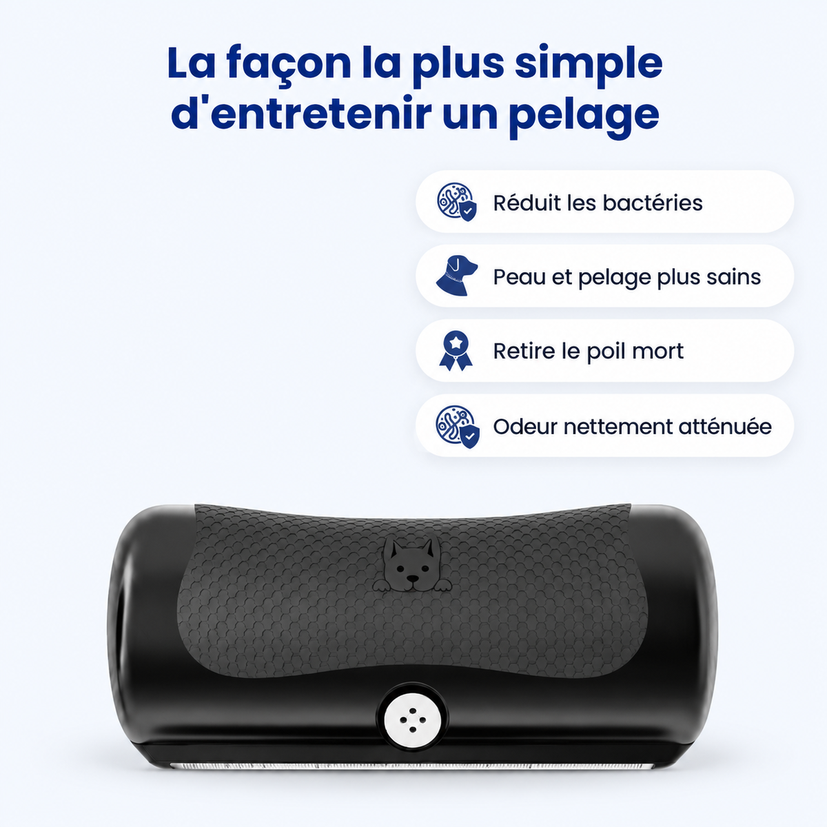 PelageSoin™ – Brosse Anti-Poils Morts pour Animaux