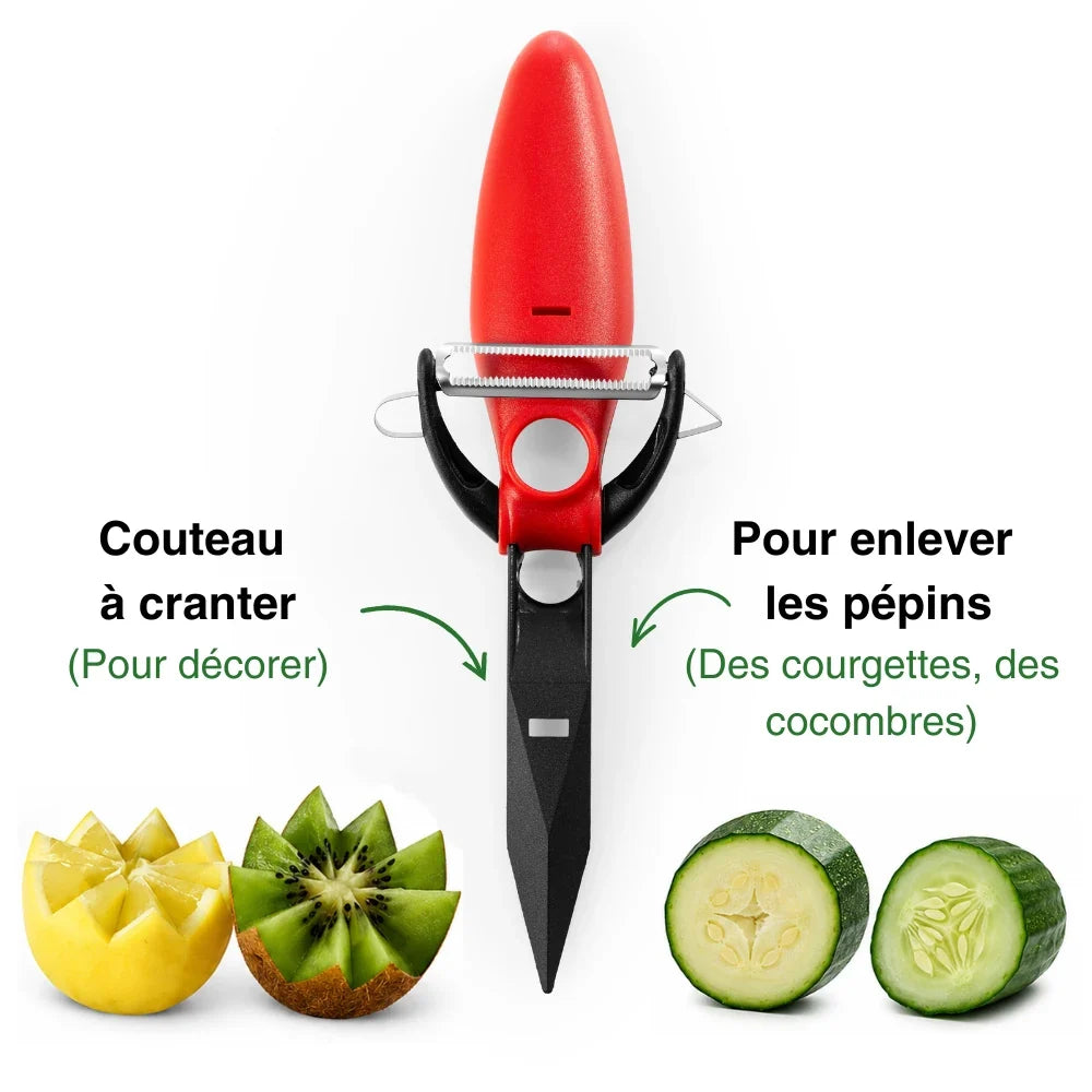 PèleFacile™ – Éplucheur Multifonction de Cuisine