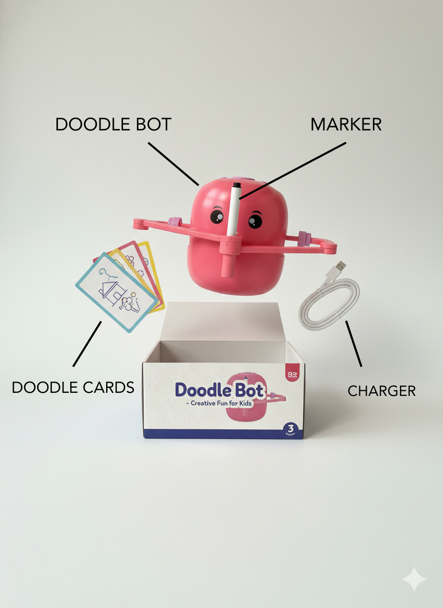 DoodleBot™ Robot Dessinateur Interactif | Apprendre à Dessiner & Développer sa Créativité 🤖🎨