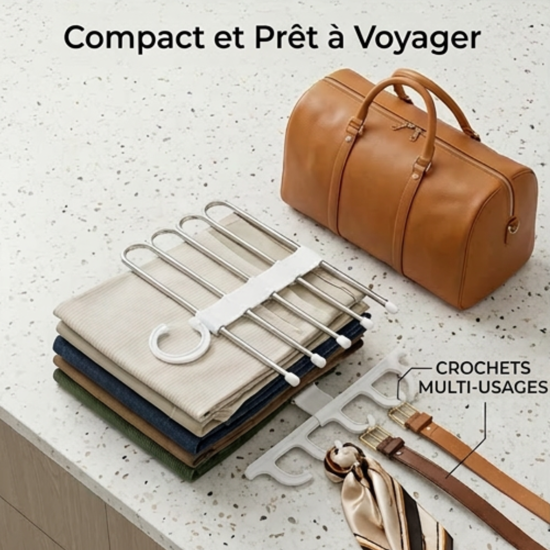 2+2 GRATUIT | SmartHang™ Porte-Pantalons Multifonction