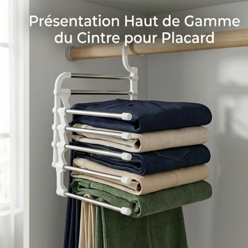 2+2 GRATUIT | SmartHang™ Porte-Pantalons Multifonction