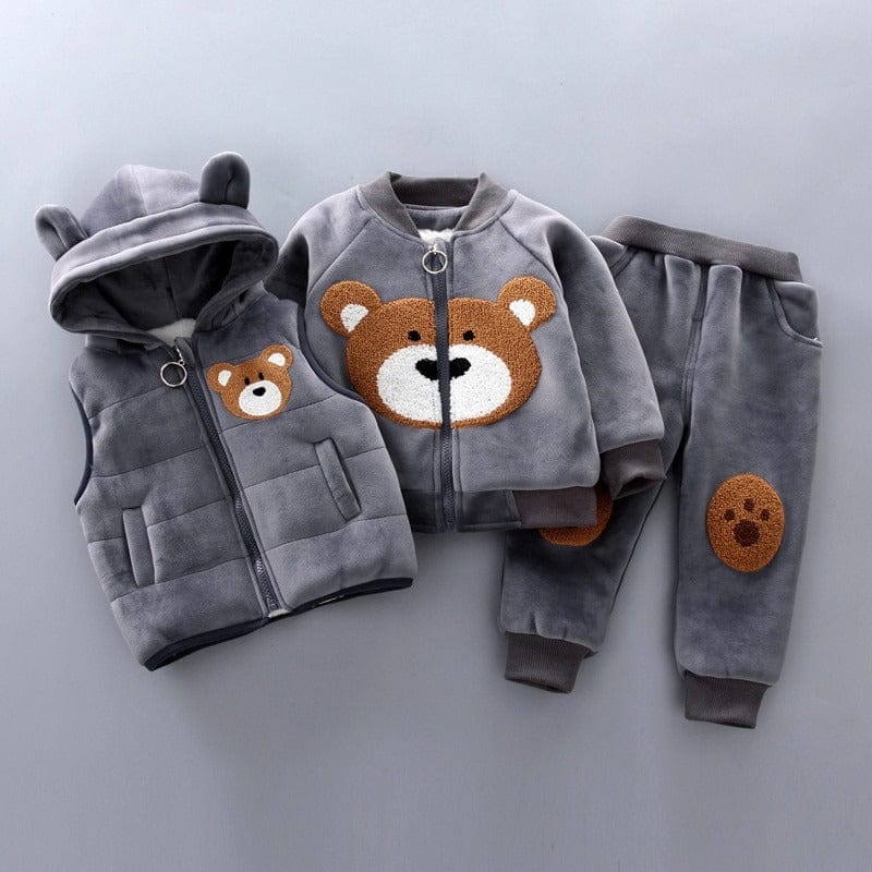 OursonCâlin™ – Ensemble Douillet Trois Pièces pour Enfant
