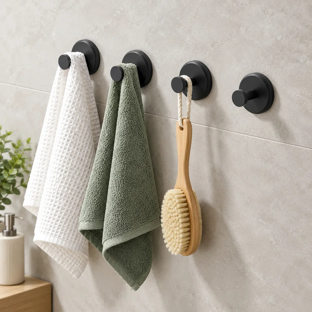 AccrocheZen™ – Crochets à Ventouse Sans Perçage, Lot de 4