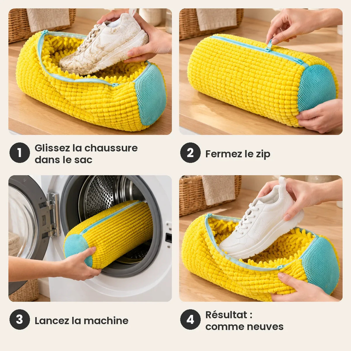 LavePas™ – Sac de Lavage Protecteur pour Chaussures