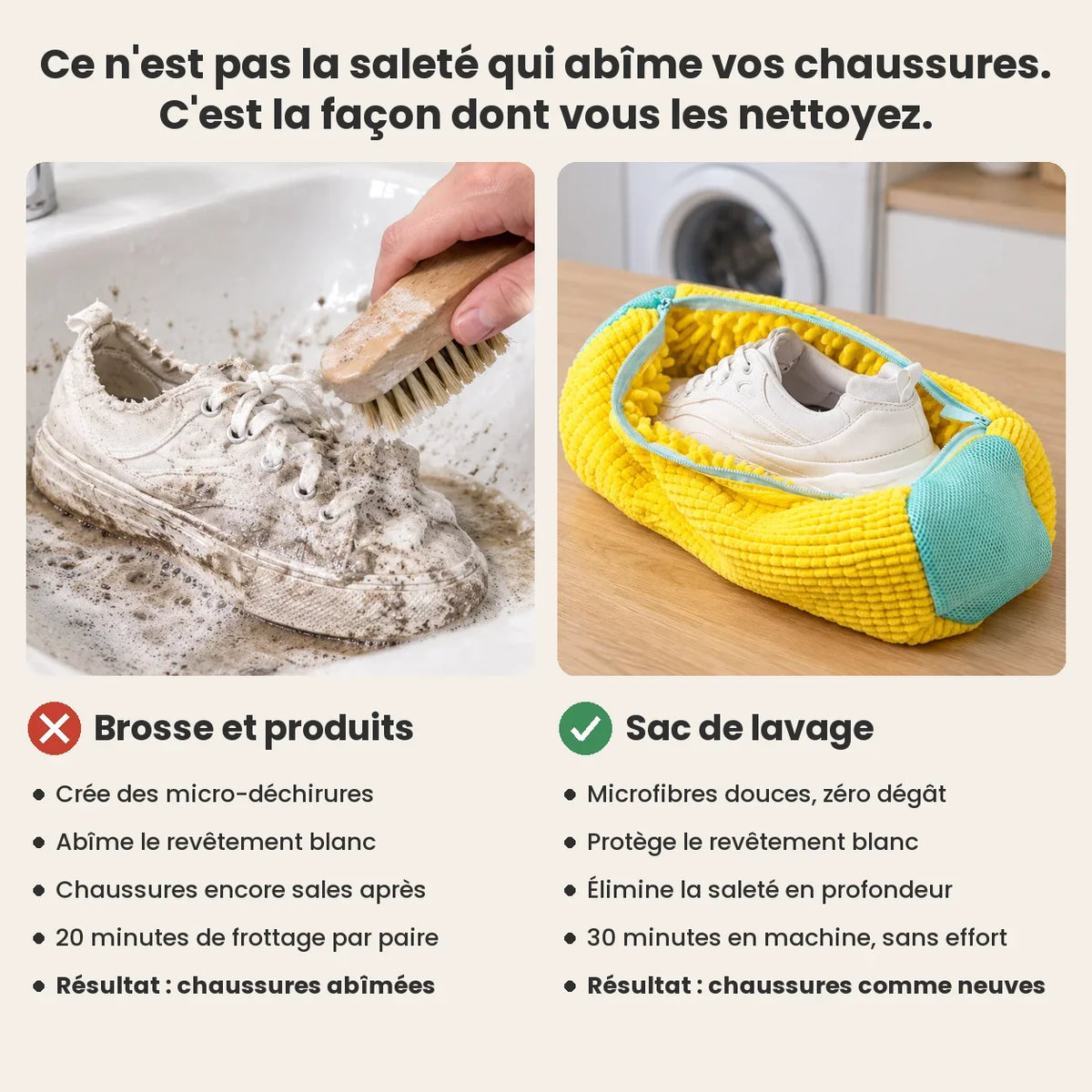 LavePas™ – Sac de Lavage Protecteur pour Chaussures