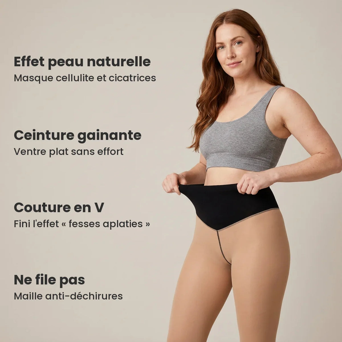 ThermoSilhouette™ – Collant Thermique Sculptant à Effet Lissant