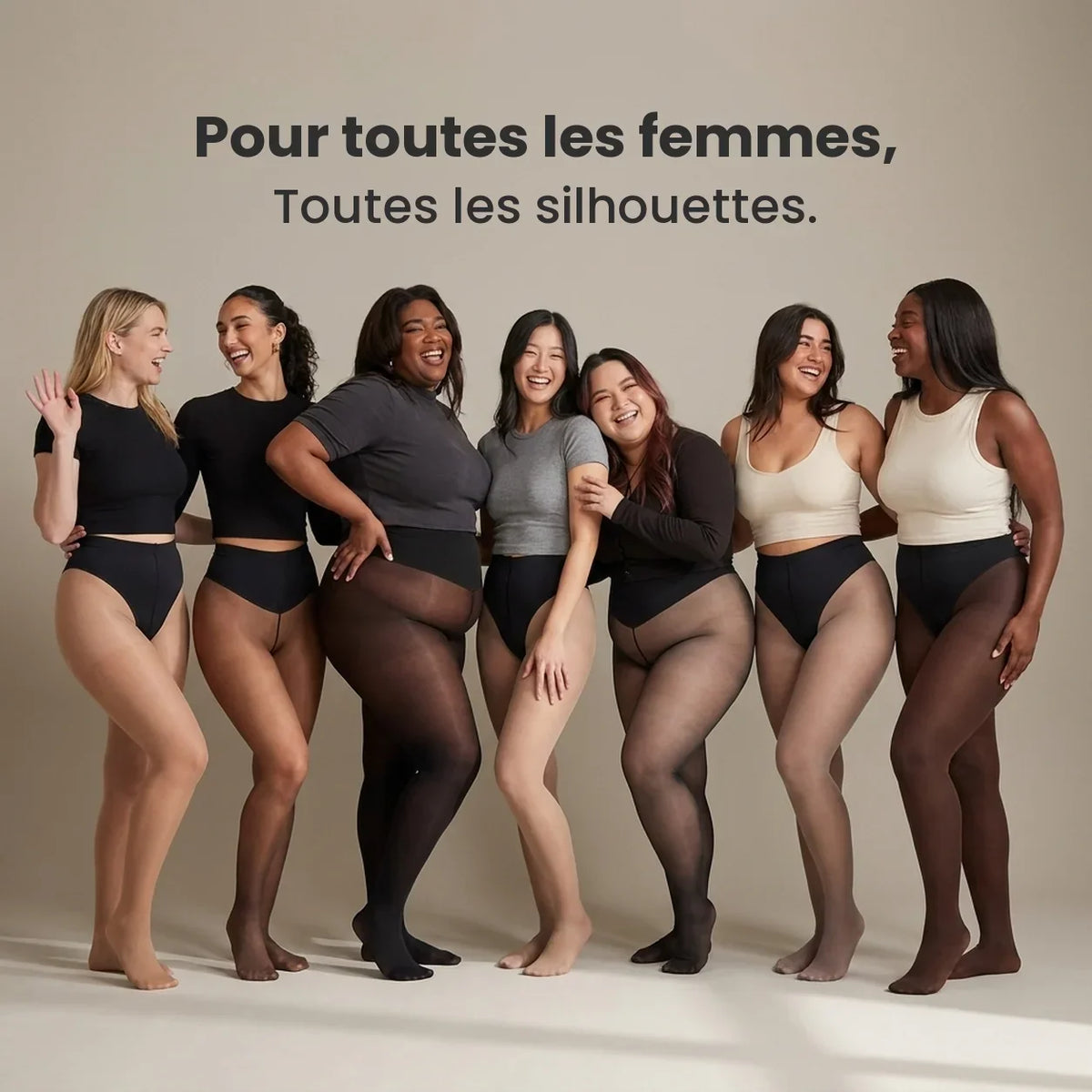 ThermoSilhouette™ – Collant Thermique Sculptant à Effet Lissant