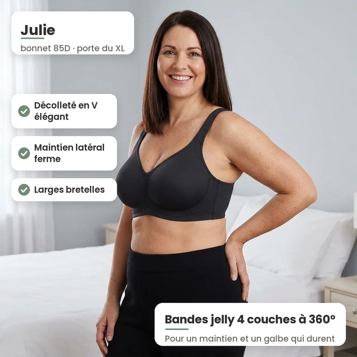 GalbeDouce™ – Soutien-Gorge Sans Armature à Maintien Souple et Confortable