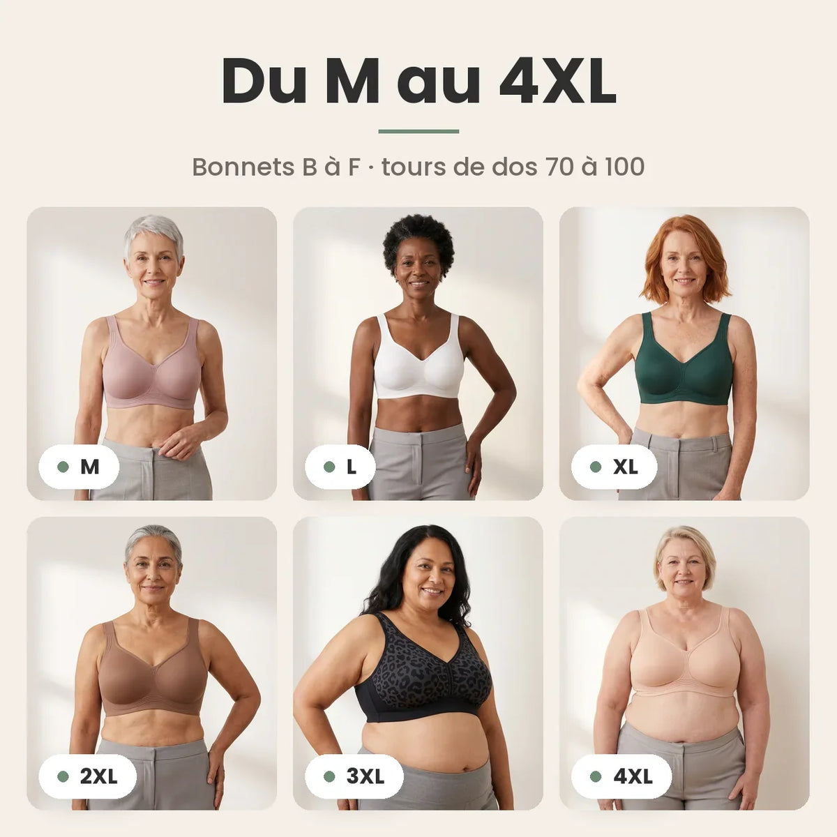 GalbeDouce™ – Soutien-Gorge Sans Armature à Maintien Souple et Confortable