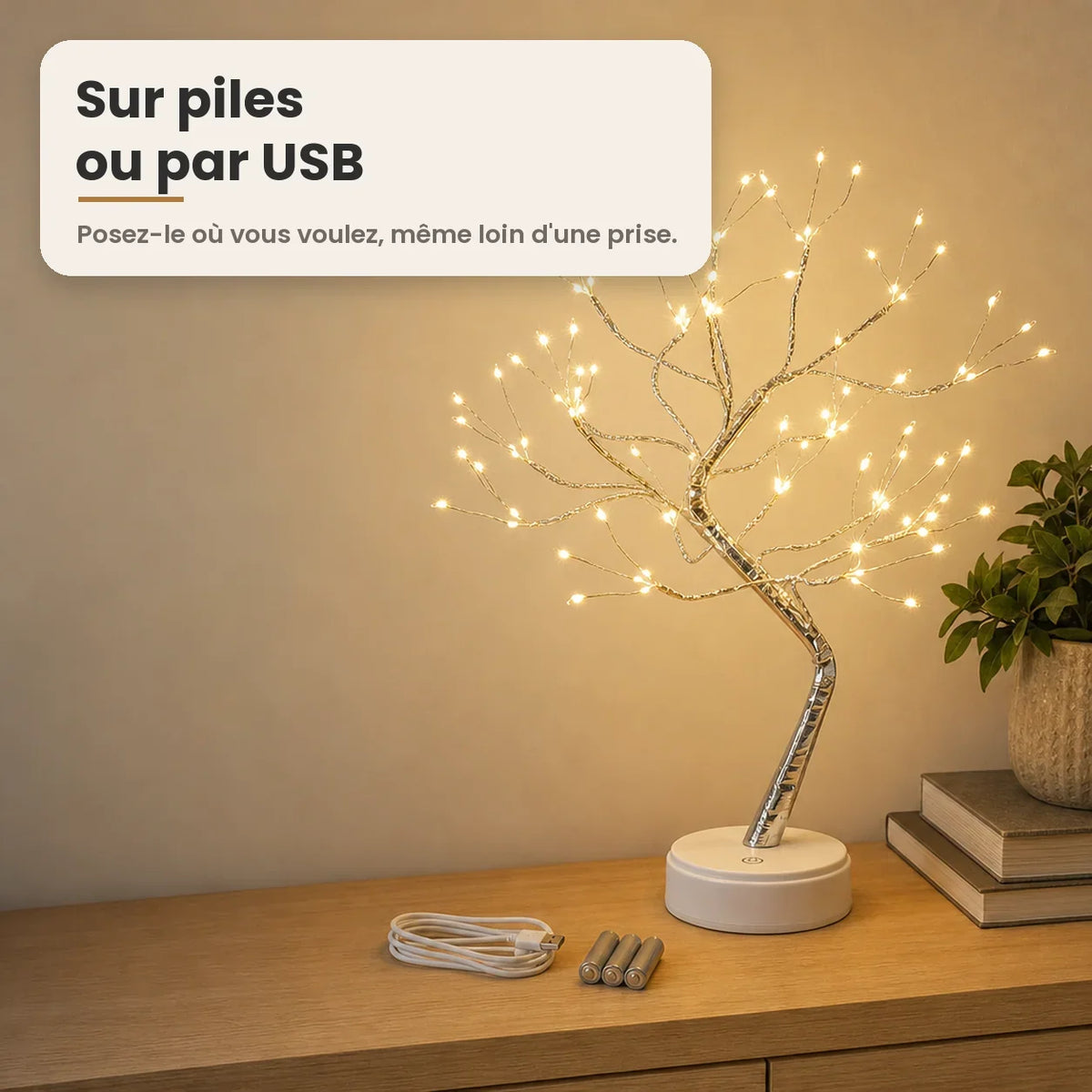 ArbreÉclat™ – Arbre Lumineux Décoratif à 108 LED