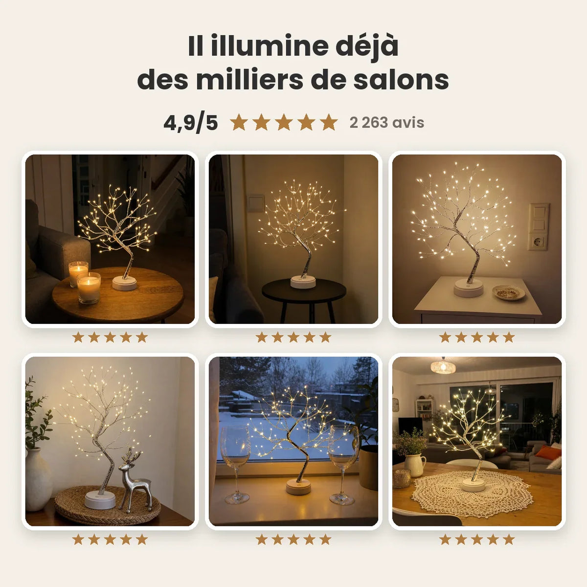 ArbreÉclat™ – Arbre Lumineux Décoratif à 108 LED