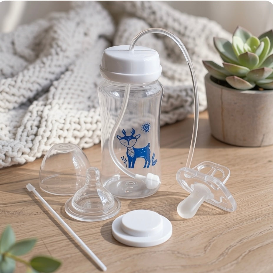 BébéLibre™ – Biberon Anti-Colique Mains Libres