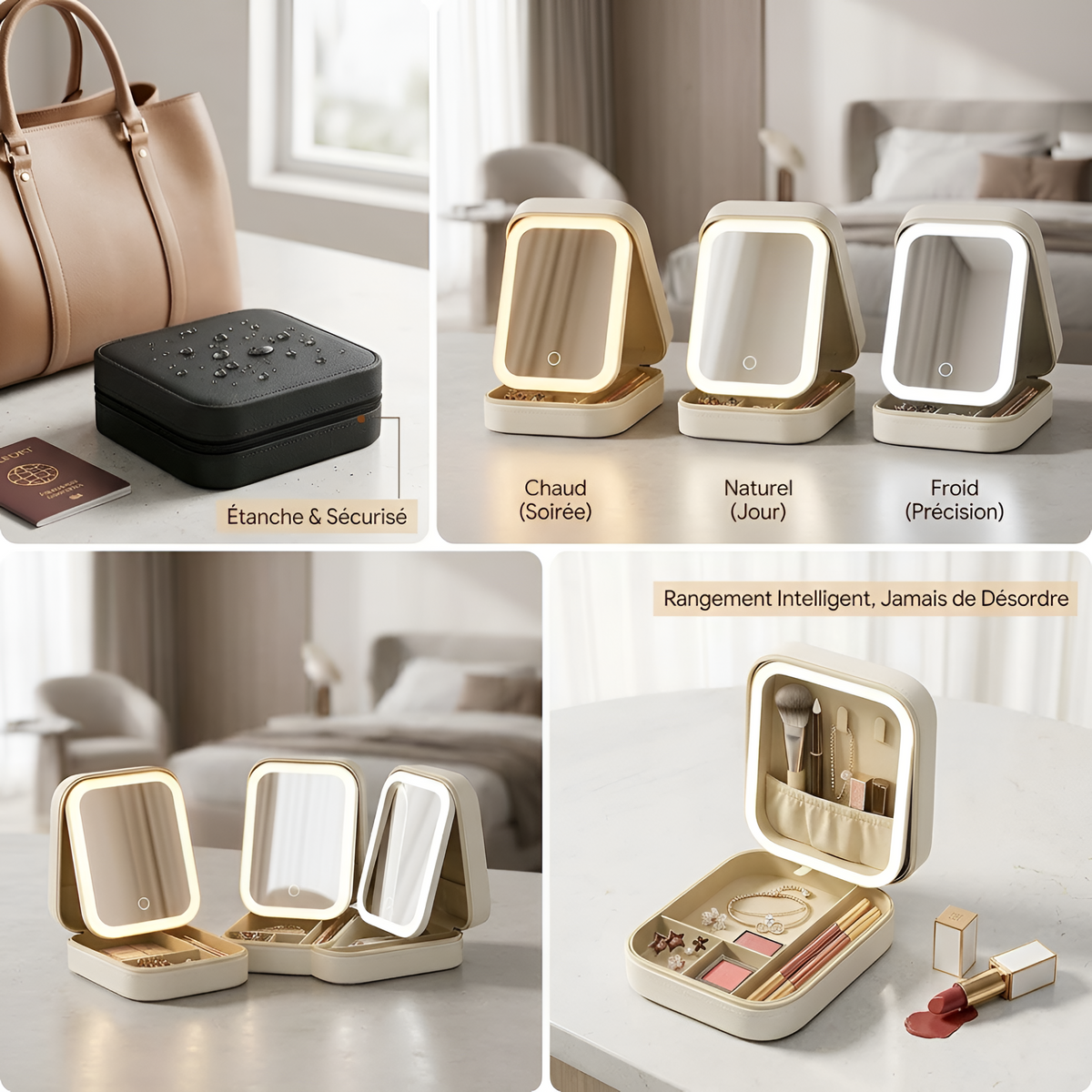 Dernier Jour -50% | GlamCase™ Trousse de Maquillage LED