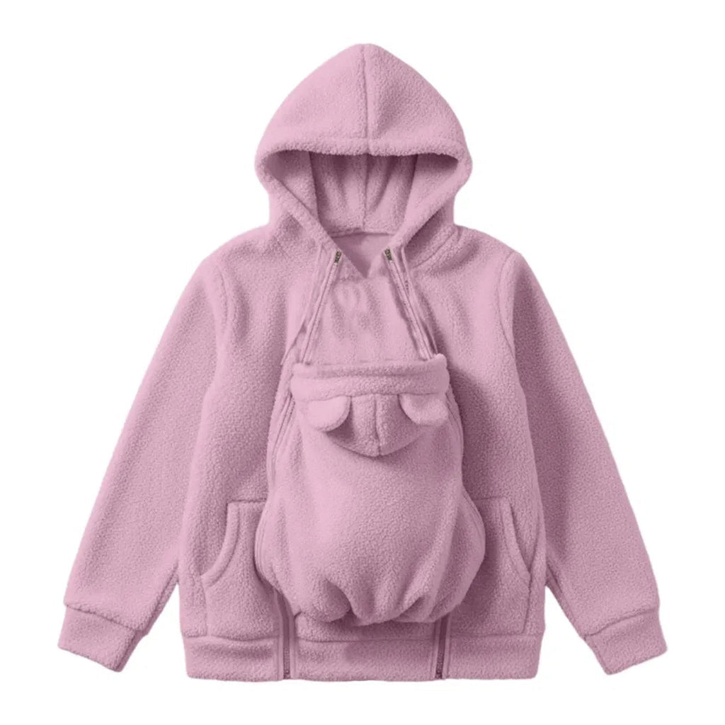 BébéCâlin™ – Sweat Douillet avec Poche Porte-Bébé
