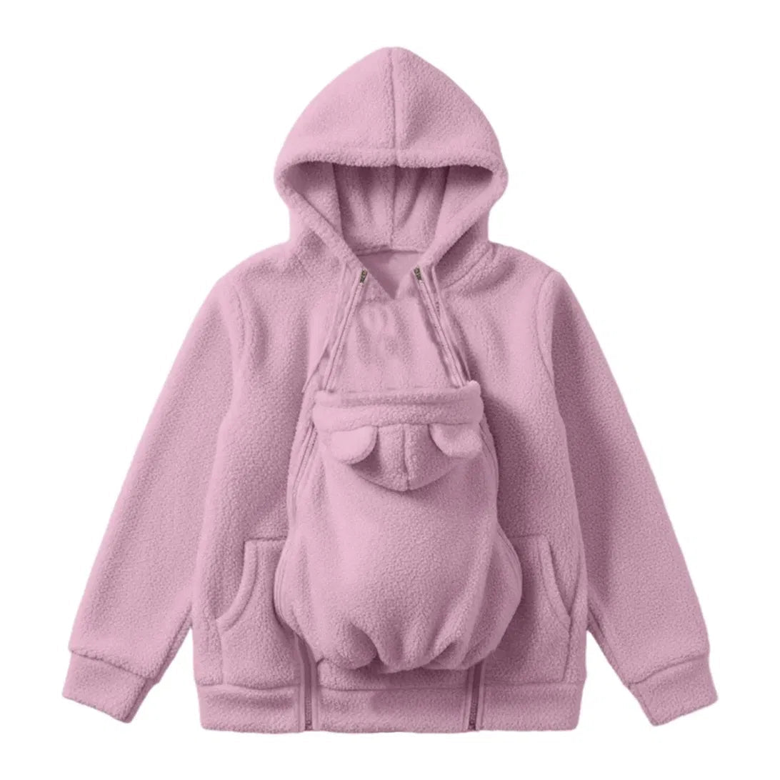 BébéCâlin™ – Sweat Douillet avec Poche Porte-Bébé
