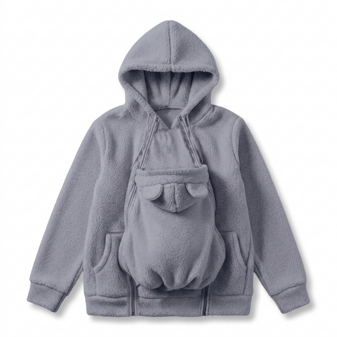 BébéCâlin™ – Sweat Douillet avec Poche Porte-Bébé