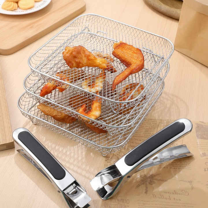 Dernier Jour -50% | AirNest™ Paniers Empilables pour Friteuse à Air