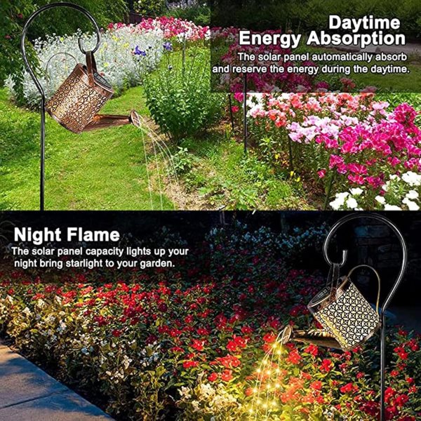CascadeLumière™ – Arrosoir Solaire Lumineux pour Jardin