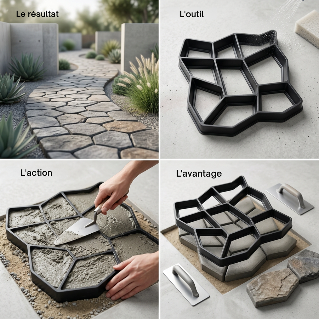Dernier Jour -50% | EasyPave™ Moule de pavage pour terrasse